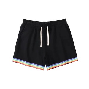 Mens <b>Rainbow</b> Shorts Summer Solid Stripe <b>Rainbow</b> Short Pants Drawstring Loose Casual Sports Running Gym Shorts for Men - Product Image 5