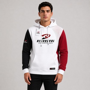 Sweat-shirt à capuche élégant pour homme, en polaire confortable, tissu durable, capuche réglable, poignets côtelés, idéal pour l'entraînement, les voyages en plein air - Product Image 1