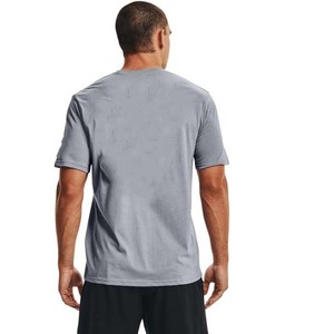 Men's Casual 100% Cotton T-Shirt with Embroidered O-Neck Design Quick Dry Breathable Gym Fitness Summer Short Sleeve - Product Image 3
