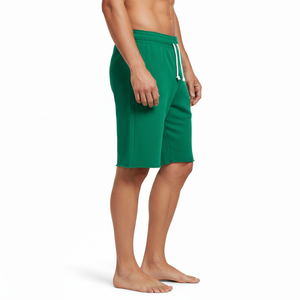 Men Workwear Casual Cargo Shorts with side Pockets Breathable Lightweight 100% Cotton Solid Drawstring <b>Elastic</b> Waist Short - Product Image 3