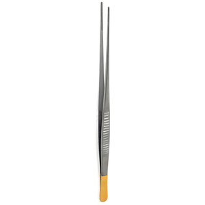 Pinzas Debakey para Extracción de Tejido, Rectas, 6 Pulgadas, Puntas de 1.5mm, Mango Plano Dentado TC, Herramienta Quirúrgica de Acero Inoxidable - Product Image 1
