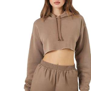 <b>Top</b> Sale Winter New Arrival Customise <b>Top</b> Sale Women <b>Crop</b> <b>Top</b> Cotton Blended Hot Selling And Best Price Women <b>Crop</b> <b>Top</b> <b>Hoodies</b> - Product Image 2
