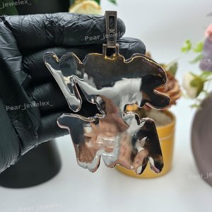 Colgante de Diamante Moissanite con Nombre Personalizado, Plata de Ley 925, Estilo Hip Hop, Joyería para Hombre - Product Image 3