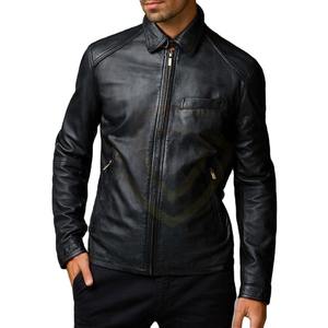 Vestes en cuir véritable pour hommes, respirantes, imperméables, personnalisables, style motard, vente en gros - Product Image 1