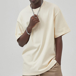 T-shirt à manches courtes pour homme, col rond, couleur personnalisée, coupe ample, décontracté, couleur unie, jersey en coton, longueur normale, personnalisé - Product Image 1