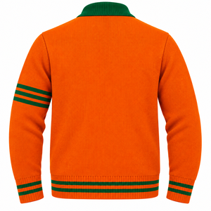 Suéteres de Alta Calidad con Cuello en V de las Universidades FAMU y Florida A&M para Logotipos de Hermandades/Fraternidades, Suéteres de Punto Tipo Cárdigan Unisex - Product Image 4