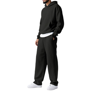 Conjunto Deportivo de Dos Piezas para Hombre con Logotipo Personalizado, Sudadera con Capucha y Pantalones Deportivos, Estilo Urbano - Product Image 4