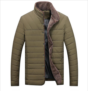 Chaqueta de Lana para Hombre con Logotipo Personalizado al por Mayor, Chaqueta Acolchada con Capucha, Impermeable, Ecológica y Transpirable de Algodón - Product Image 3