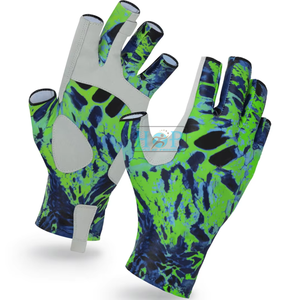 Professional Sailing <b>Gloves</b> with Reinforced Palm Grip, Breathable Quick-Dry Fabric Adjustable Wrist Strap Half Finger Design - Product Image 1
