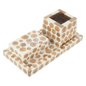 Quemador de resina Oud de incienso de madera árabe decorativo real Mubkhar con tarro para el hogar - Product Image 5