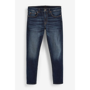 Jean slim bleu pour homme, coupe ajustée, tissu denim confortable, pantalon en coton respirant pour homme, idéal pour l'été - Product Image 2