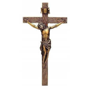 Croix d'autel de style moderne unique en laiton poli avec impression sérigraphique de haute qualité – Fournitures d'église - Product Image 5
