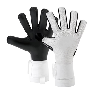 Gants de gardien de but professionnels en cuir avec fermeture à lacets, personnalisables, imperméables et respirants pour une utilisation en extérieur - Product Image 1