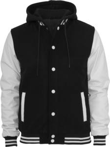 Blouson universitaire homme de haute qualité avec broderie, manches en cuir, personnalisable, style baseball Letterman pour l'hiver - Product Image 1