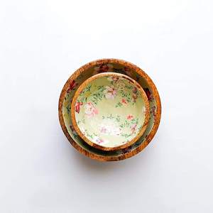 Bol à fruits secs en bois moderne fait à la main, élégant, en bois naturel, pour collations et noix - Product Image 4