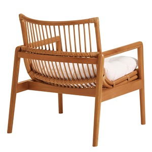 Nuevo Diseño de Silla Chaise Longue de Madera de Teca Combinada con Cuerda Natural, Juego de Muebles para Sala de Estar - Niki - Product Image 2