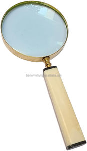 Lente de lupa de mano Vintage 10X, lupa de latón antiguo, impresión fina, inspección de lectura, moneda, decoración coleccionable, regalo - Product Image 6