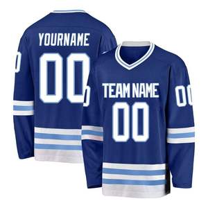 Último Diseño Personalizado de Jersey de Hockey sobre Hielo Sublimado, Nueva Moda 100% Poliéster Transpirable de Secado Rápido - Product Image 2