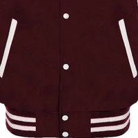 Blouson universitaire de baseball en polyester/coton, coupe ajustée, avec garniture en fourrure de mouton, personnalisable pour étudiants universitaires