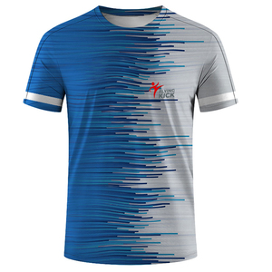 เสื้อยืดแขนสั้นผู้ชายทรงสปอร์ตสีบล็อก พิมพ์ลายแบบซับลิเมชั่น ทรงปกติ คอกลม ผ้าถักโพลีเอสเตอร์ - Product Image 1