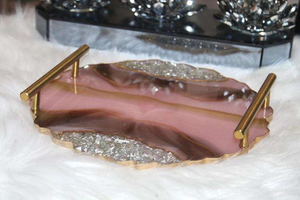 Best Quality Handmade Large Resin Art <b>Tray</b> Aesthetic <b>Vanity</b> Coffee Table Decor Reasonably Priced Wedding Serving <b>Tray</b> - Product Image 2