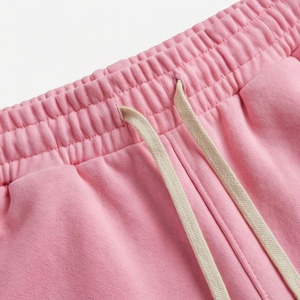 Ensemble de shorts en tricot rose pour femmes, 2 pièces, t-shirt à manches courtes col rond et shorts au-dessus du genou, couleur unie décontractée, printemps été - Product Image 5