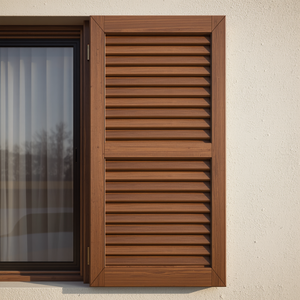 Custom Size Wooden Louver Doors Durable Solid Wood Shutter Door <b>Panels</b> for Residential Interior Spaces - Product Image 1