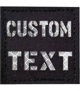 Custom Text Embroidered <b>Patch</b> Rectangle Woven Fabric <b>Sew</b>-<b>On</b> Style - Product Image 1