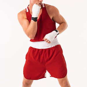 Uniforme de Boxeo y Conjunto de Jersey de Entrenamiento Transpirable, Cómodo y Duradero, 100% Poliéster, para Hombres, Adultos y Niños, Kickboxing - Product Image 1