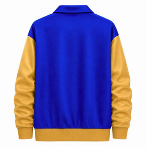 Veste universitaire Sigma Gamma Rho Sorority, bleu et or, broderie de patchs, blocs de couleur, fermeture éclair sur le devant, logo, veste de baseball pour femmes - Product Image 6