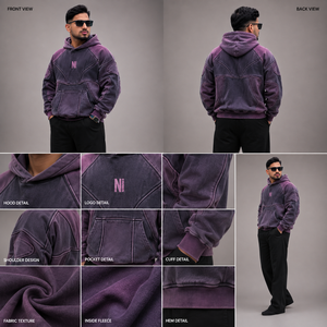 Vintage Washed Hoodies Acid Wash Cotton Pullover Custom Streetwear Apparel OEM ODM Factory Wholesale Manufacturer - Product Image 2