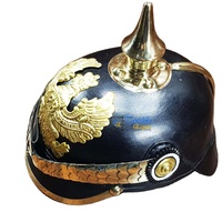 Armure en cuir Viking Spectacles Halloween Cadeau Casque Portable Antique Baden Preussen Médiéval Agate Casque en cuir Cadeau