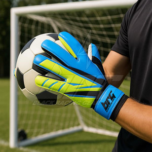 Football Goalkeeper <b>Gloves</b> Professional Customized German Latex Palm High Grip Custom Breathable Finger Protection Match Play - Product Image 2