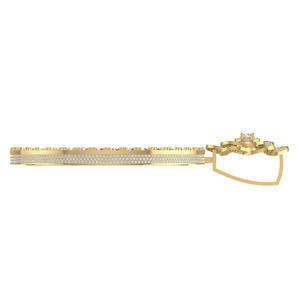 Colgante de Oro Sólido de 14K con Moissanita de Corte Brillante en Forma de Flor, Foto Personalizada, Estilo Hip Hop, Regalo Sorpresa, Hridhaan Jewels H.H. Colgante-002 - Product Image 4