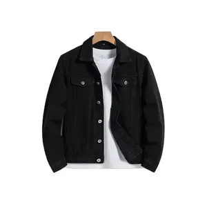 High-quality XMA Fashionable Breathable Spring Hip Hop Style Medium Wash Denim <b>Jackets</b> Tops Both Men <b>Women</b> Polyester/Cotton - Product Image 3