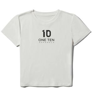 Camiseta Corta Blanca para Mujer, Corte Ajustado, Manga Corta, Algodón Suave, Estilo Casual, Top de Moda, Ropa Urbana - Product Image 2