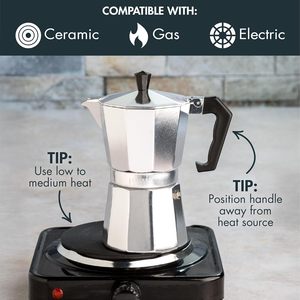 Cafetière classique pour expresso et <span class=keywords><strong>café</strong></span>, Moka Pot pour la préparation de <span class=keywords><strong>café</strong></span> italien et cubain, cafetière Greca, cafetières - Product Image 5