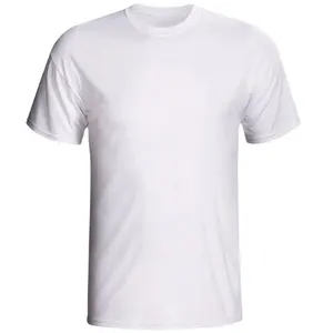 Düz beyaz tişört özel baskı düz beyaz tişört Unisex örnekleri mevcut düz T-shirt hindistan'da yapılan