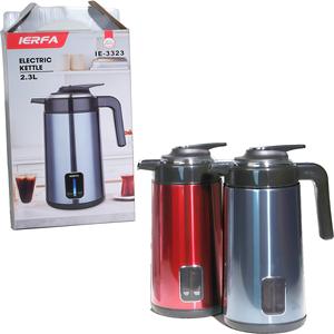 Hervidor Eléctrico Inalámbrico de Acero Inoxidable para el Hogar, Grado Alimenticio, 1500W, Apagado Automático, Capacidad de 2.3L, Protección contra Ebullición en Seco - Product Image 1