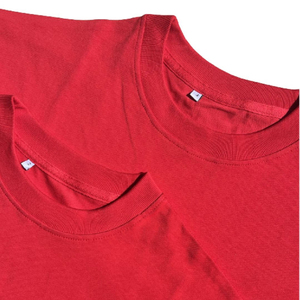 Nouvelle Arrivée 2026 – T-shirt Homme Oversize Rouge Uni en Maille à Manches Courtes Col Rond – Style Décontracté et Prix Abordables - Product Image 5