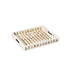 Bandeja de Servicio Especial para Eid con Incrustaciones de Hueso y Técnica de Esmaltado a Color, Precio de Fábrica, Hecho en India - Product Image 1