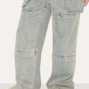 Fabricante Profesional OEM, Jeans de Mezclilla para Mujer, Venta Caliente, Jeans Casuales de Color Sólido Personalizados para Mujer a un Precio Razonable - Product Image 4