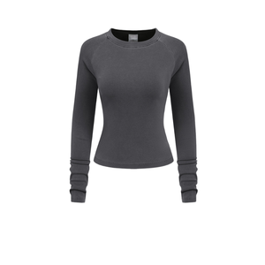 OEM Women College Campus Shirts Trendy Ribbed <b>Tops</b> Fast Delivery Boutique Wholesale USA Factory Price USA - Product Image 5