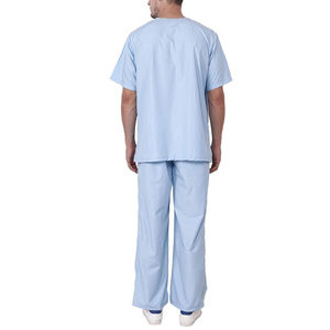 Nouvelles Blouses et Chemises en Tissu Dobby de Coton Tendance pour Infirmières et Infirmiers, Accessoires Médicaux pour Femmes et Hommes, Usage Hospitalier, Couleur Bordeaux - Product Image 2