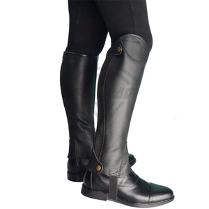 Customizable High Quality English Style Unisex Horse Riding <b>Half</b> <b>Chaps</b> Zipper Custom Logo Design Equestrian Cheap Price OEM - Product Image 1