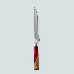 Couteau d'office en acier Damas japonais haute dureté, manche en bois stabilisé et résine, couteau à fruits aiguisé pour cuisine domestique - Product Image 1