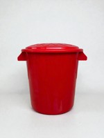 Baril de stockage de riz rond en plastique de qualité alimentaire, grande capacité, écologique, avec couvercle épais, récipient alimentaire
