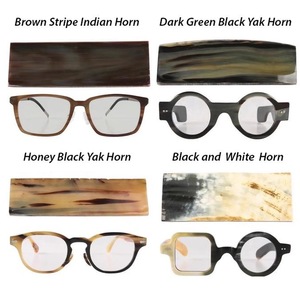 Nuevo Diseño Óptico de ILAHI, Hecho a Mano con Cuerno de Búfalo Natural y Ecológico, Estilo Rústico Moderno, Forma Cuadrada, Feng Shui, Amor Animal, Ángel - Product Image 4