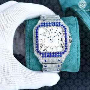Reloj de Lujo Charm Jewells de Acero Inoxidable, Caja Rectangular de 38 mm, Analógico de Cuarzo, Bisel con Diamantes, Unisex, a la Moda - Product Image 4