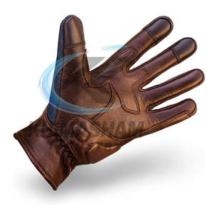 Guantes de Motociclismo de Cuero Impermeables con Pantalla Táctil, Transpirables, Antideslizantes, para Uso en Exteriores, para la Seguridad de las Manos - Product Image 5